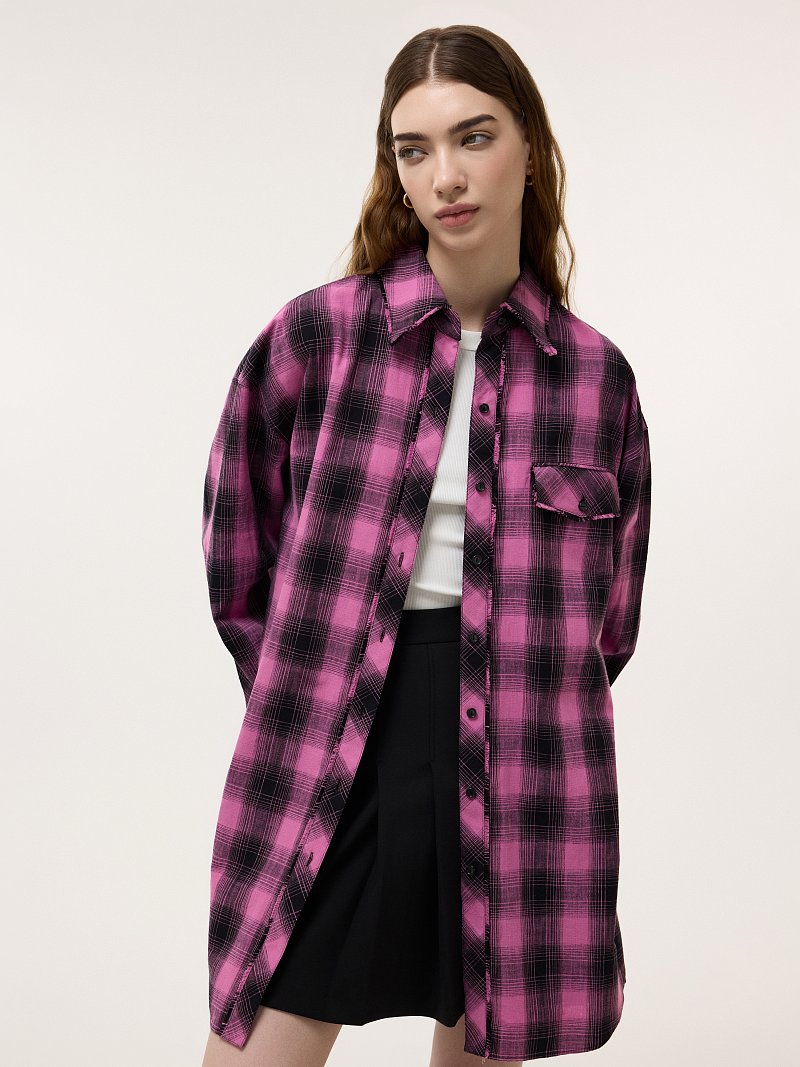 Рубашка из хлопка в клетку