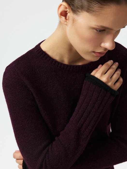 Вязаный джемпер с шерстью: фото №2