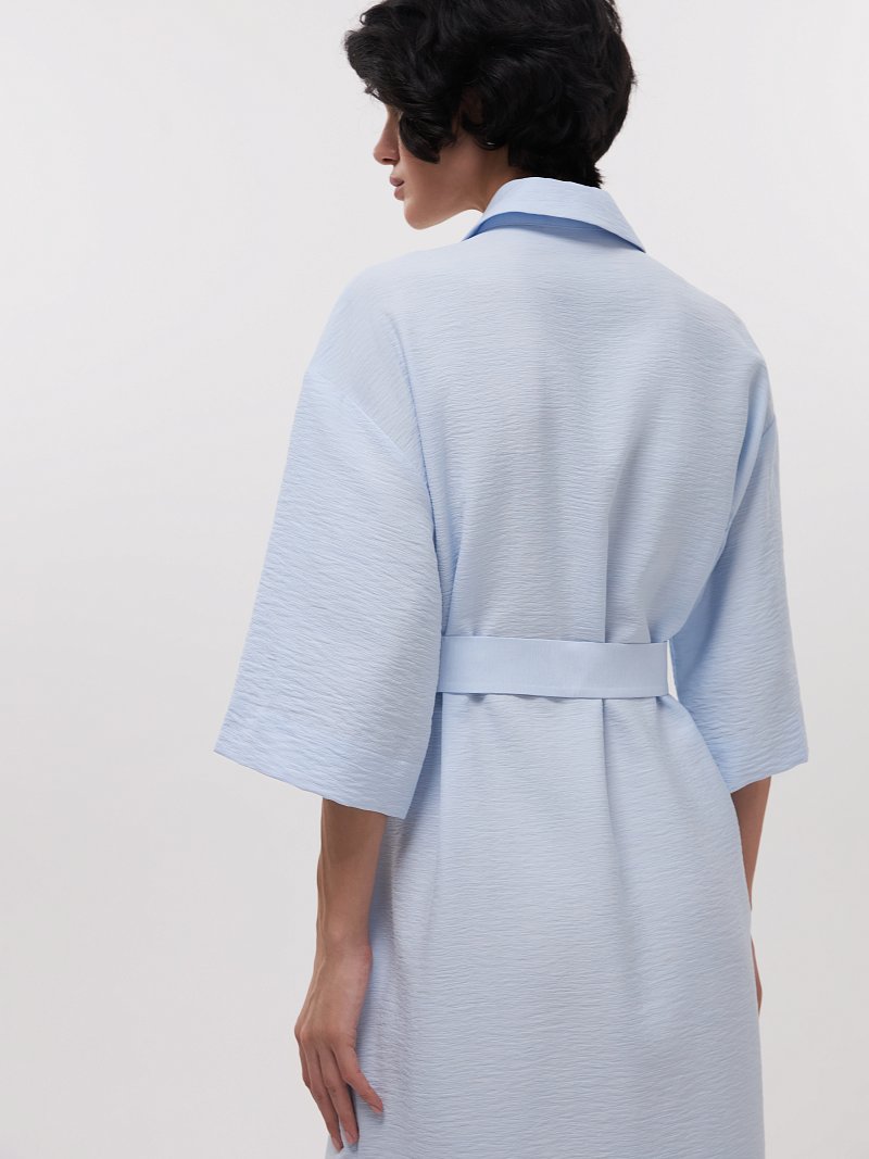 Платье-рубашка из вискозы