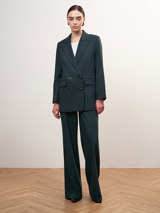 Свободный двубортный жакет: фото №2