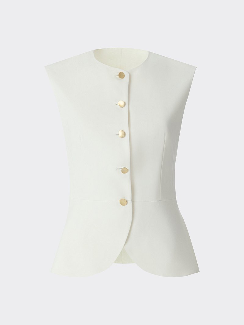 Приталенный жилет с баской