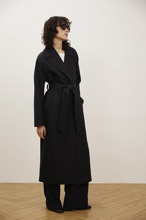 Пальто-халат из шерсти: фото №2