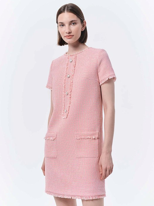 Твидовое платье с карманами: фото №4