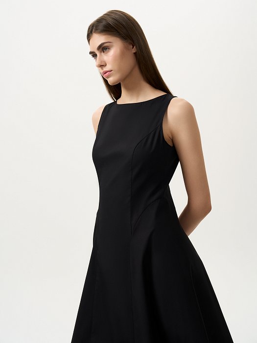 Расклешенное платье из хлопка (Р158): фото №2