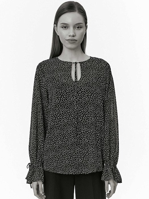 Свободная блуза из шифона: фото №3