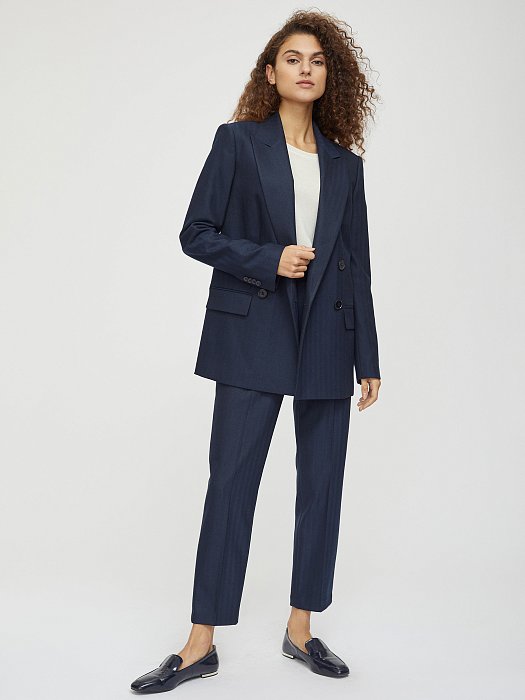 Прямые брюки в елочку: фото №2