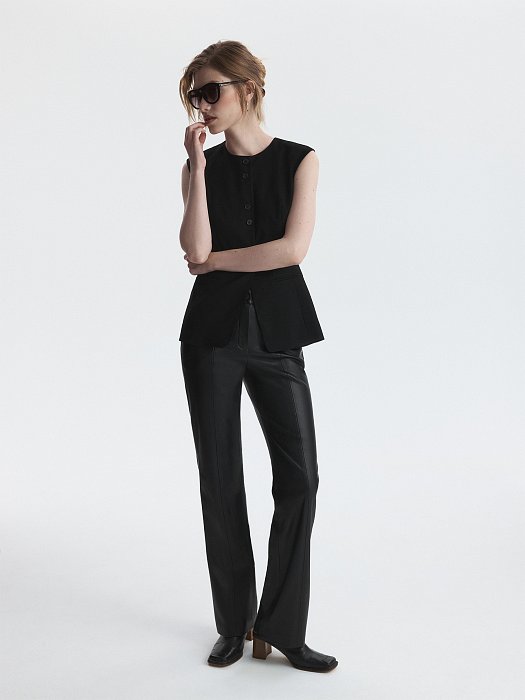 Приталенный костюмный жилет (Р158): фото №5