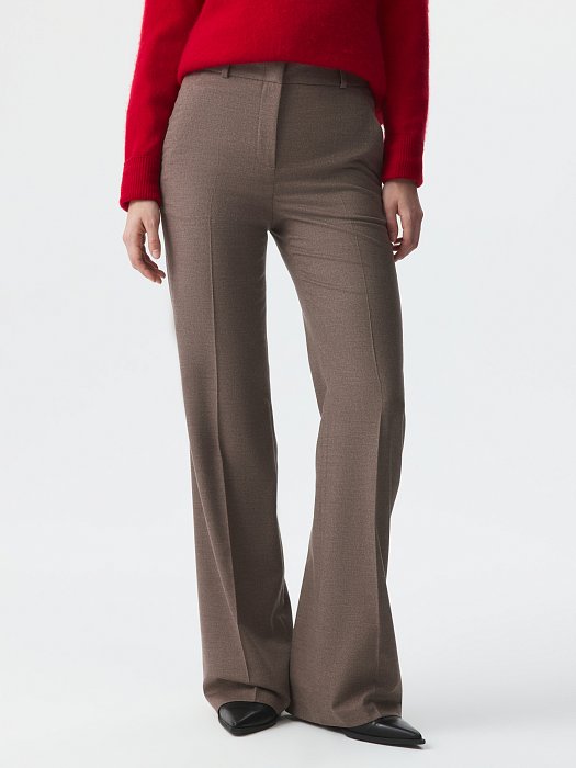 Расклешенные брюки из фланели: фото №3