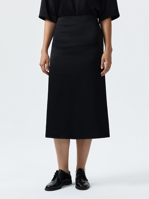 Юбка-миди из сатина: фото №3