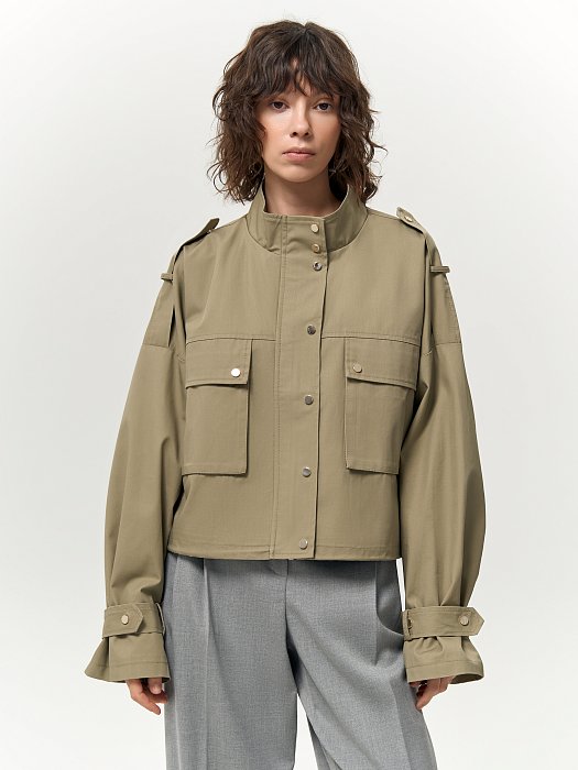 Укороченная куртка оверсайз: фото №2