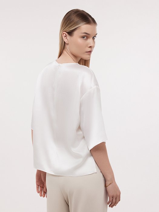 Атласная блуза оверсайз: фото №5