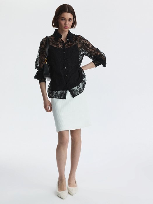 Юбка-трапеция из твида: фото №6