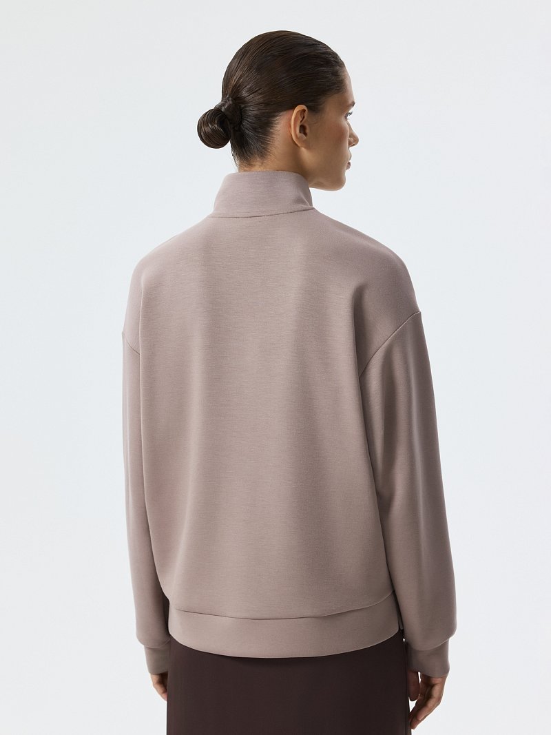 Толстовка с воротником на молнии 