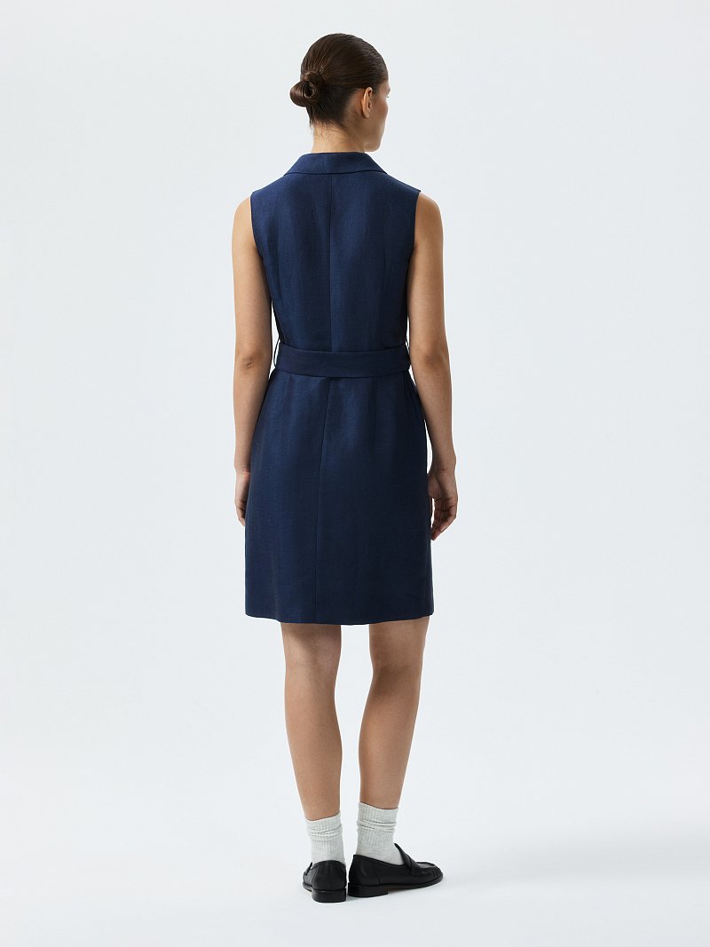 Платье-жилет с поясом