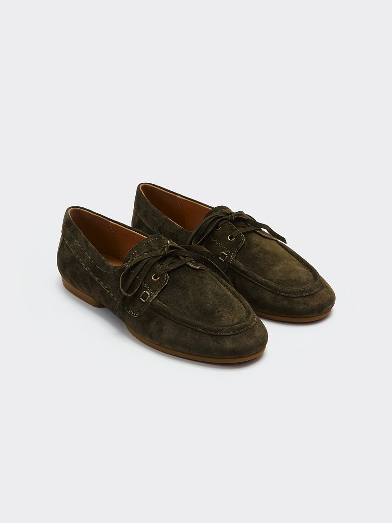 Полуботинки из натуральной замши