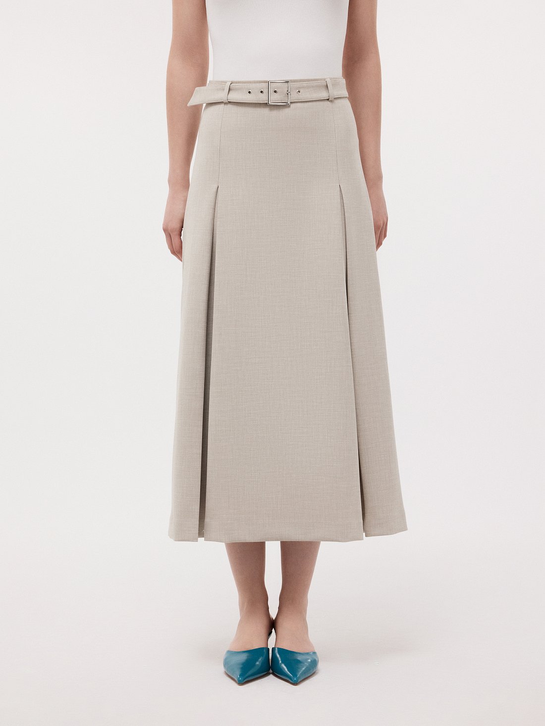 Юбка-миди со складками: фото №1