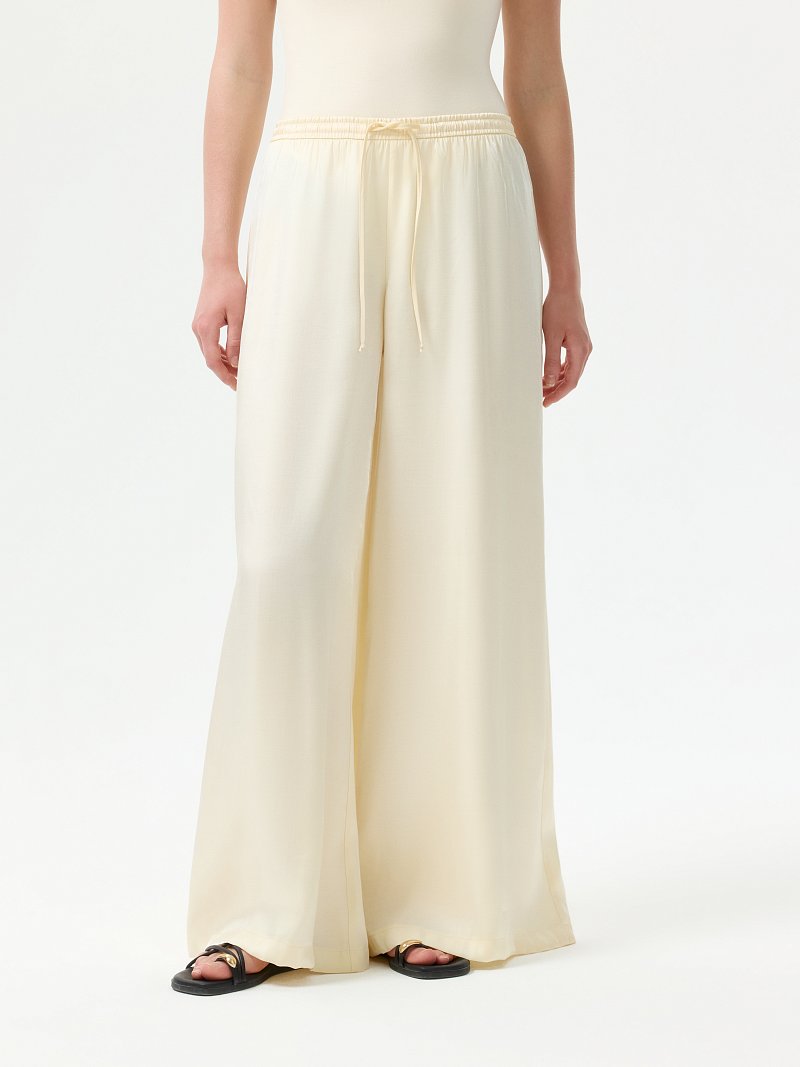 Атласные брюки на кулиске