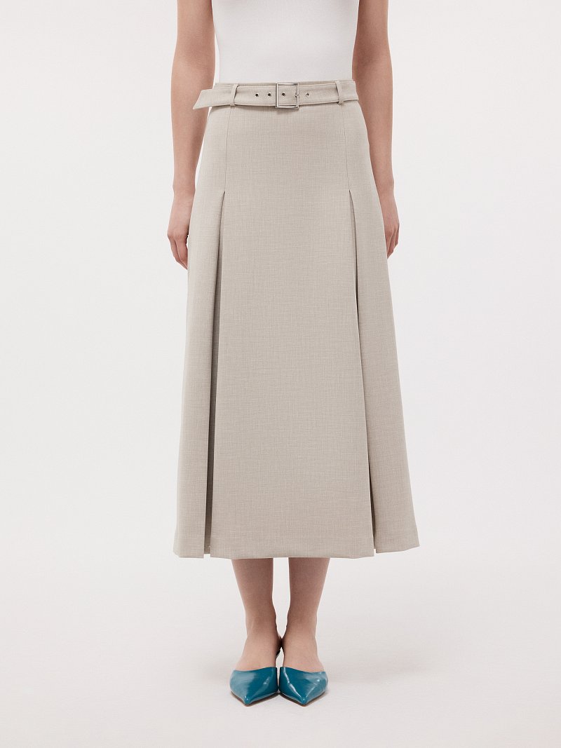 Юбка-миди со складками