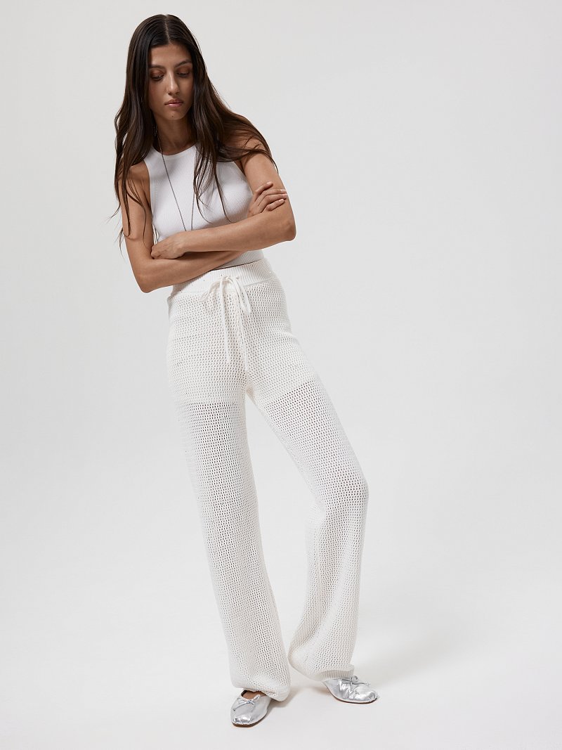 Вязаные брюки с пайетками