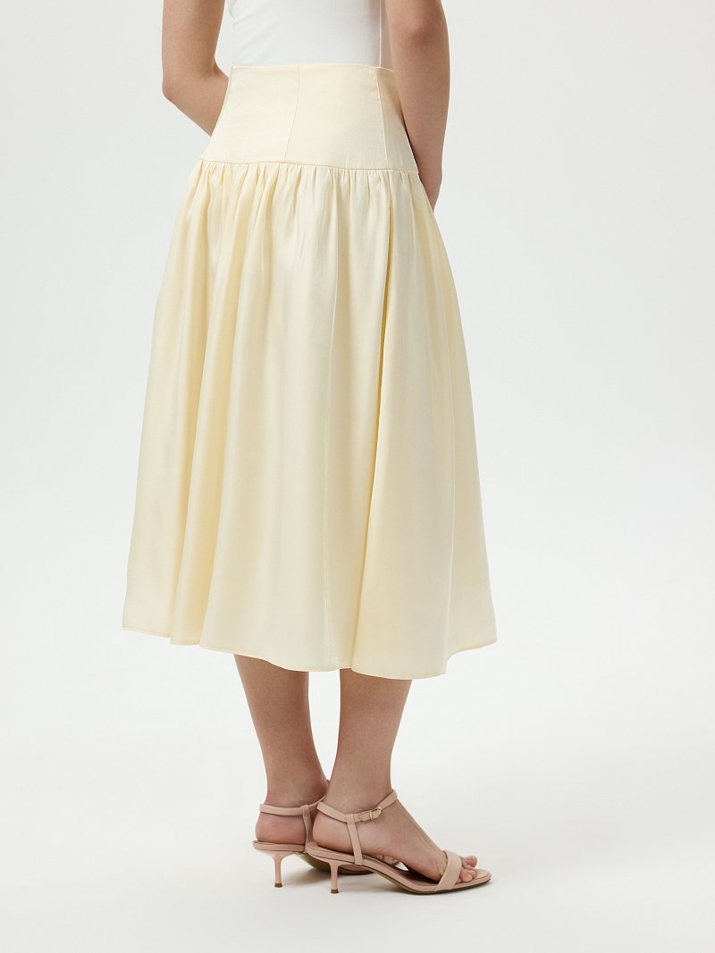 Расклешенная юбка на кокетке