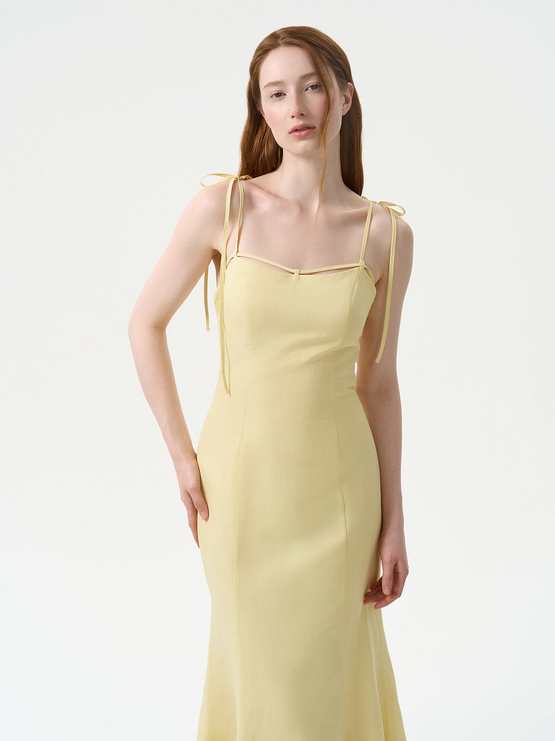 Платье-макси на бретелях