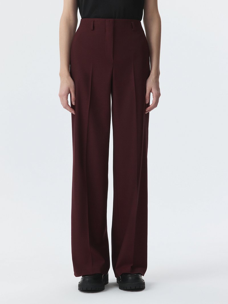 Прямые брюки с шерстью