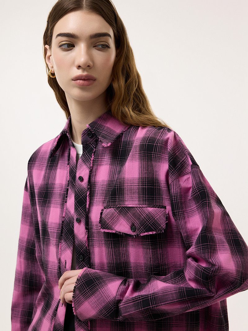 Рубашка из хлопка в клетку