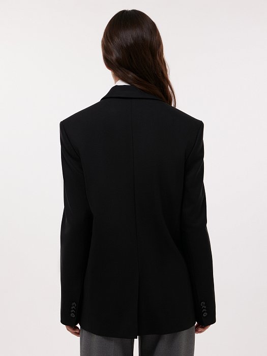Однобортный жакет прямого кроя: фото №4