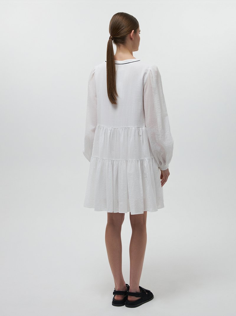 Ярусное платье из хлопка