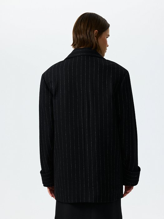 Утепленное полупальто из шерсти: фото №5