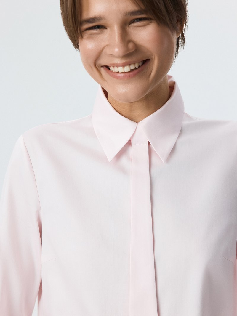 Рубашка со съемным галстуком