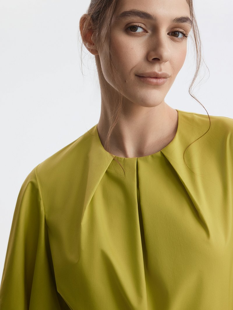 Платье из хлопка с поясом