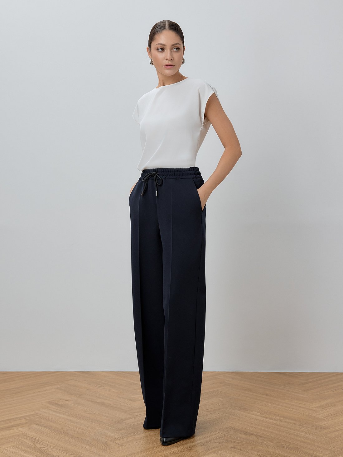 Широкие брюки на кулиске: фото №1