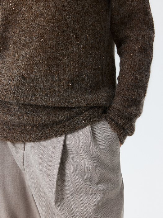 Джемпер с мохером и пайетками: фото №4