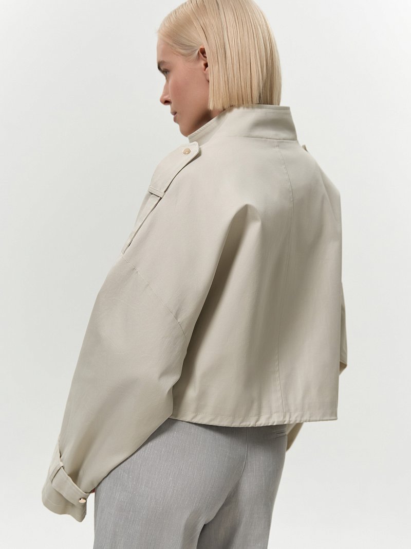 Укороченная куртка оверсайз