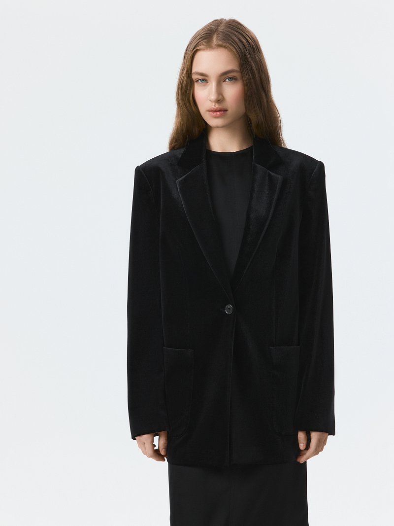 Жакет из бархата