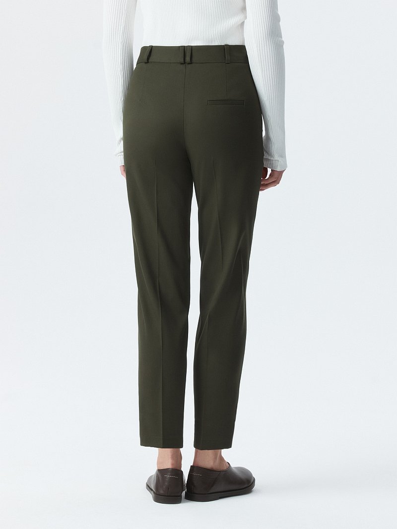 Зауженные брюки из хлопка