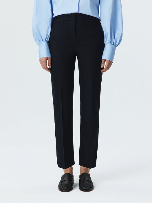 Зауженные укороченные брюки (Р158): фото №3