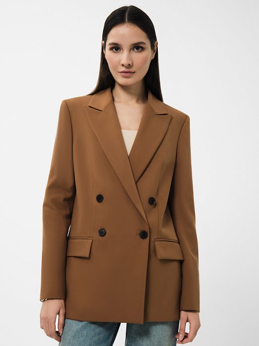 Двубортный прямой жакет: фото №4