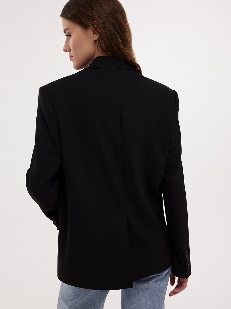 Жакет оверсайз со стойкой