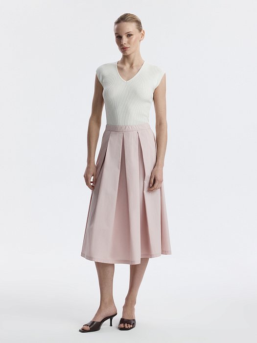 Юбка в складку из хлопка: фото №2