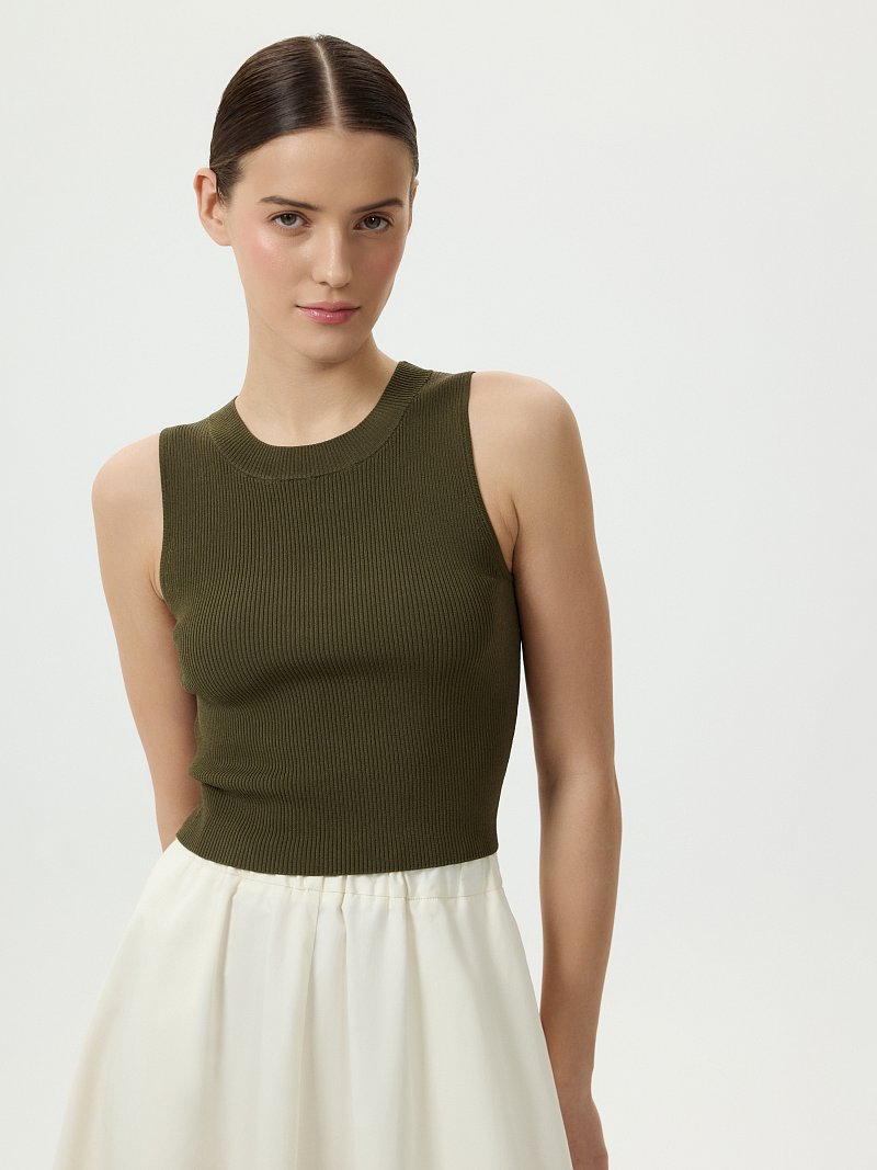 Укороченный топ из вискозы