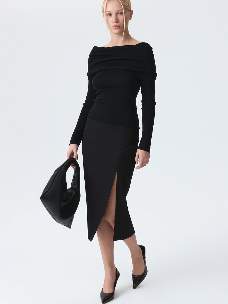 Юбка-миди из вискозы