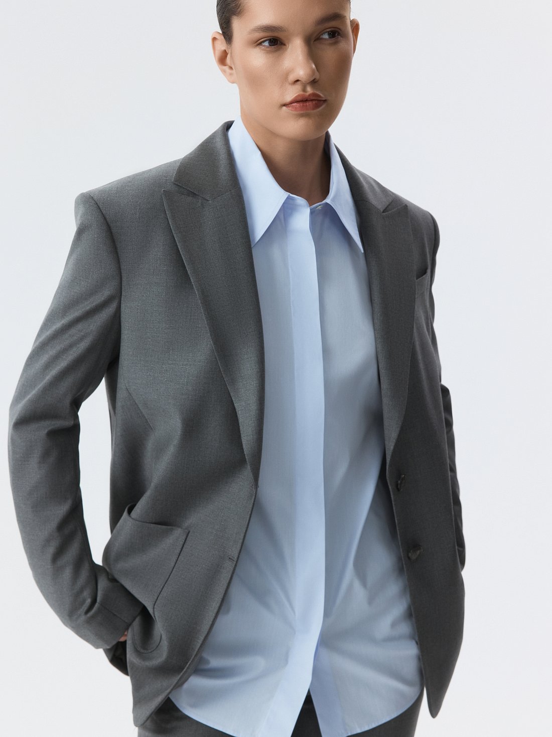 Свободная рубашка из хлопка: фото №1