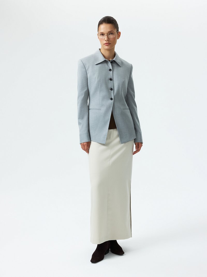 Жакет с отложным воротником (Р158)