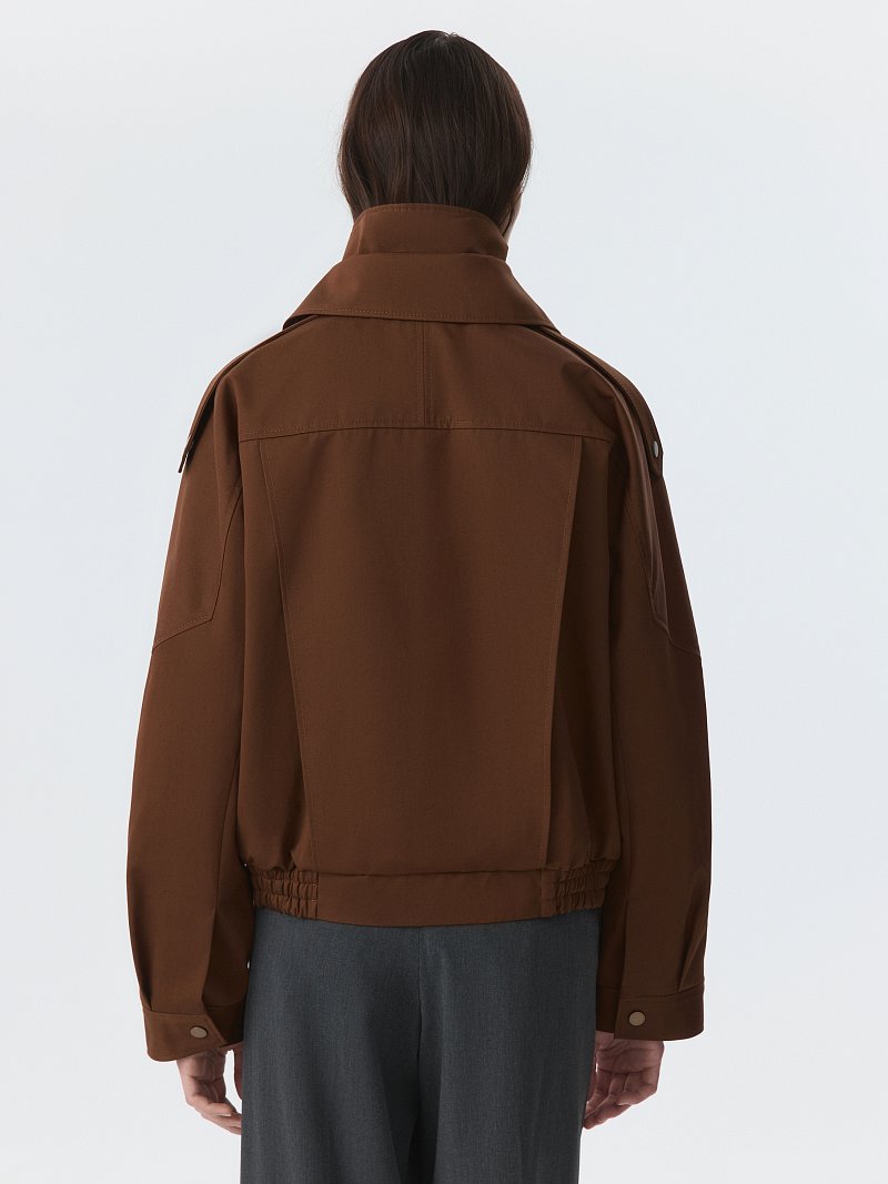 Объемная куртка из хлопка