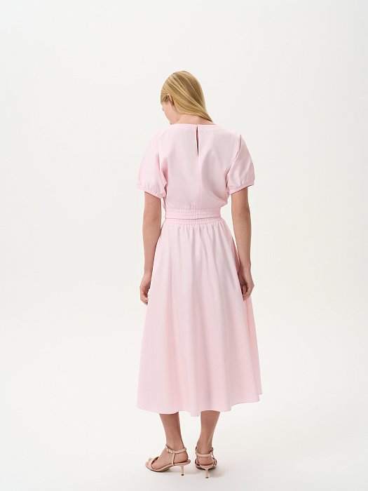 Хлопковый костюм с юбкой: фото №4