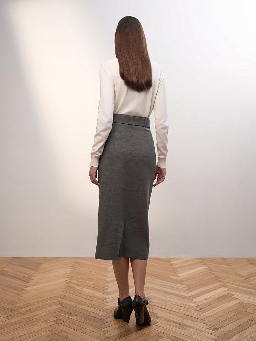Юбка-карандаш с разрезом: фото №6