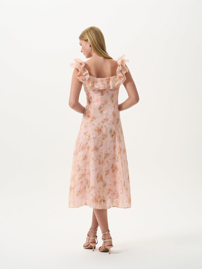 Платье из лиоцелла с цветами