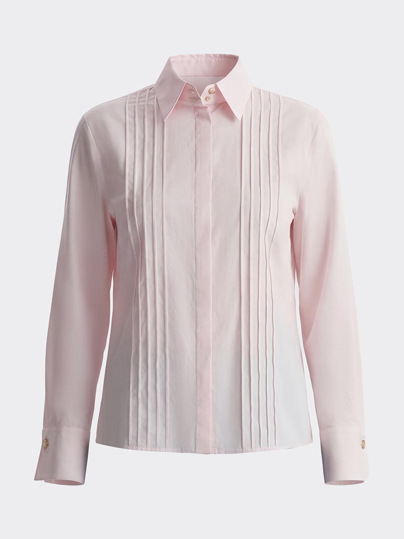 Хлопковая блуза с рельефами